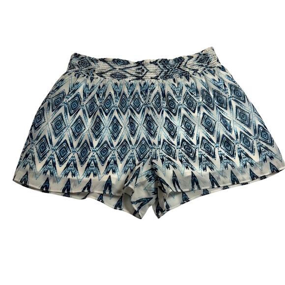 Women's High Rise Aztec Print Shorts Size X-Small Pull On Lightweight Festival - Picture 2 of 8